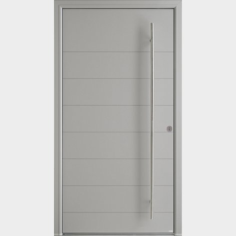 porte d'entrée en aluminium de style contemporain ERCO BATIMAN