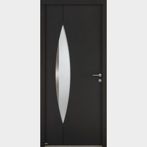 porte d'entrée en aluminium de style contemporain MASSA BATIMAN