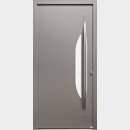 porte d'entrée en aluminium de style contemporain