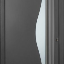 Porte d'entrée aluminium avec vitrage contemporaine VIVARA BATIMAN