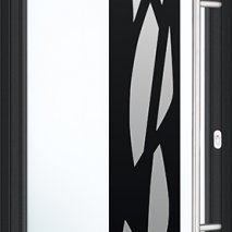 porte d'entrée en aluminium de style contemporain avec vitrage TROPEA BATIMAN