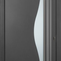 Porte d'entrée aluminium avec vitrage contemporaine VIVARA BATIMAN